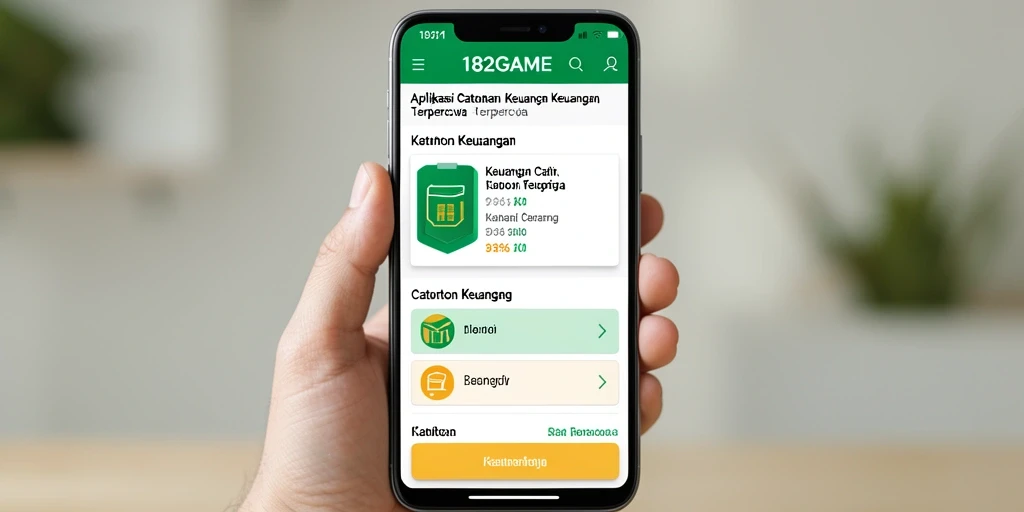 Tampilan utama <strong>182GAME</strong> menampilkan catatan keuangan yang rapi dan terorganisir.