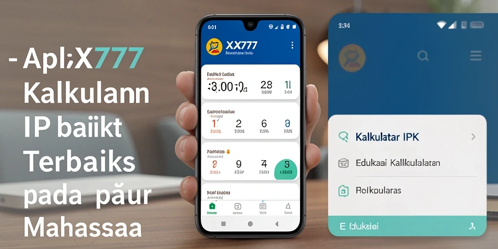 Antarmuka aplikasi Kalkulator IPK XXX777 yang modern dan intuitif.